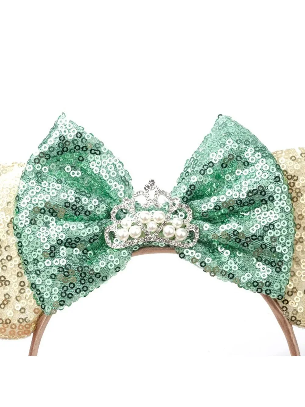 Women Gold Shiny Bow Mickey Mouse Hair Headband For Cosplay